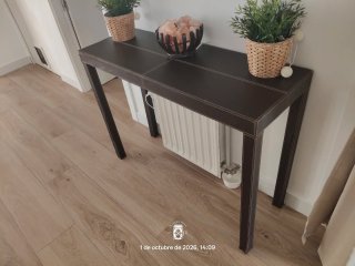 Mueble de entrada color wengué+regalo lámpara