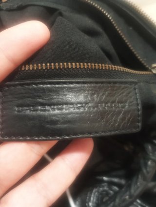 Bolso Balenciaga Negro Cuero
