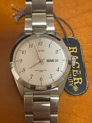 Reloj Racer Plata y Blanco