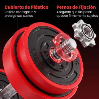 Juego Mancuernas 20kg Ajustables