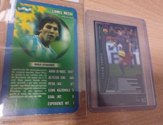 Lote 2 Cromos Rookie Lionel Messi