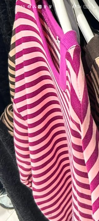 Sudadera de Rayas Morada y Rosa