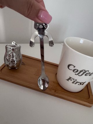Set Tazza da Tè con Vassoio in Bambù
