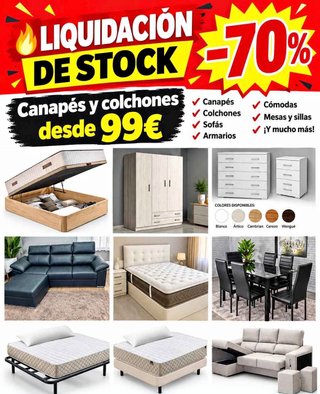 Liquidación de Muebles y Colchones