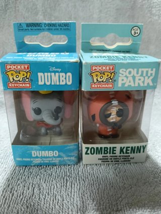 Lote 2 Llavero Pocket Pop! - Dumbo e Kenny