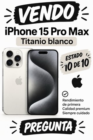 iPhone 15 Pro Max Blanco