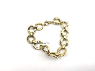 pulsera oro 18k con topacio
