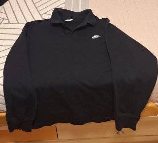 Polo Nike Manga Larga Negro