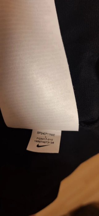 Polo Nike Manga Larga Negro
