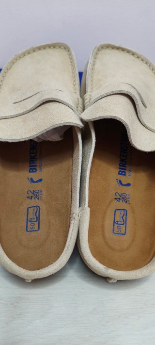 Zapatos birkenstock abiertos Beige Ante talla 42