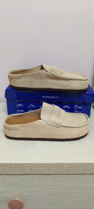 Zapatos birkenstock abiertos Beige Ante talla 42