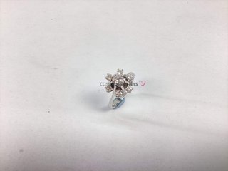 anillo oro 18k con piedra con diamante