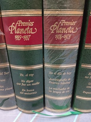 lote, 11 novelas, PREMIOS PLANETA. 1976-1978