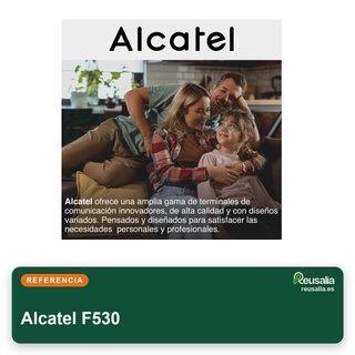 Alcatel F530 teléfono fijo inalámbrico blanco azul