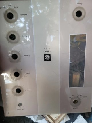 Panel frontal General Electric vintage