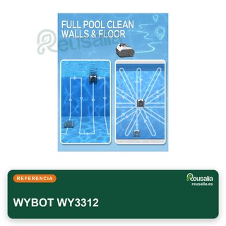 CON TARA - Robot limpiafondos piscina WYBOT WY3312 sin cable