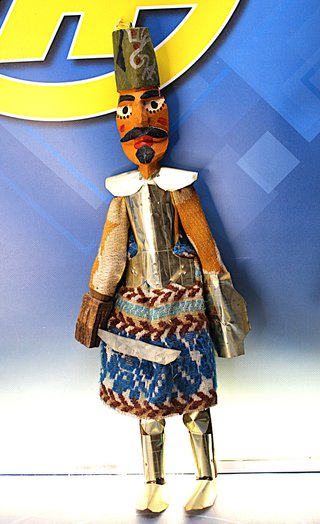 Gran marioneta Túnez, tunecina. Guerrero.