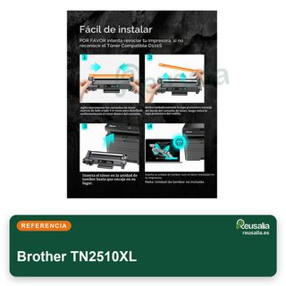 iNKPAD tóner compatible Brother TN2510XL negro