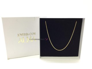 cadena oro 18k 30cm