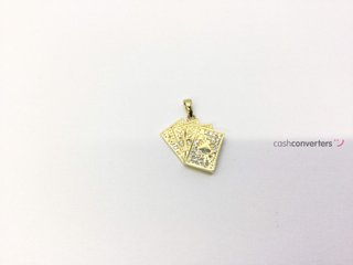 colgante oro 18k con piedra con circonita