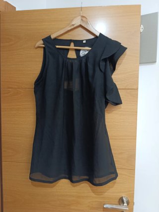 Camisa Negra Elegante Talla 44