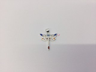 colgante plata 925mm con piedra con circonita