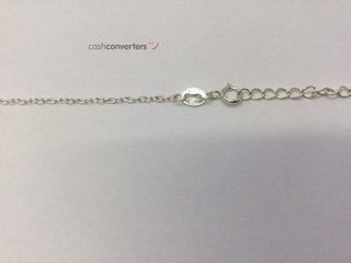 collar plata 925mm con piedra con circonita 19 3.5cm