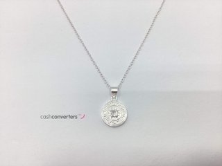 collar plata 925mm con piedra con circonita 19 3.5cm