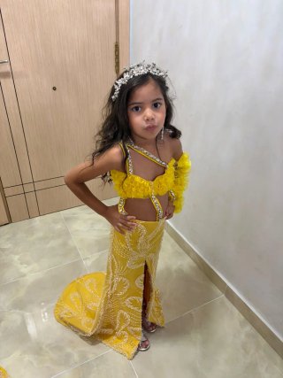 Vestido de fiesta infantil Ángela Lozano