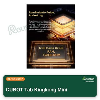CUBOT Tab Kingkong Mini 6+10GB Negro tablet