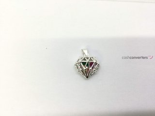 colgante plata 925mm con piedra con circonita