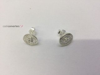 pendientes plata 925mm con piedra con circonita