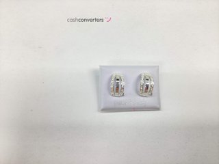 pendientes plata 925mm con piedra con circonita
