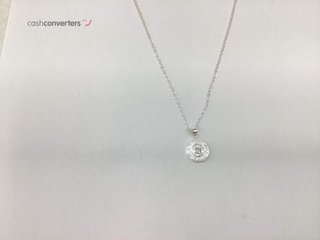 collar plata 925mm con piedra con circonita 19 3.5cm