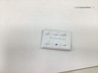 pendientes plata 925mm con piedra con circonita