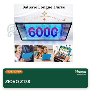 ZIOVO Z138 64GB Azul Tablet niños 10" Android 15
