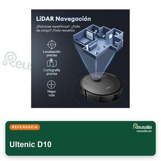 Ultenic D10 robot aspirador fregasuelos navegación