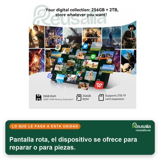 CON TARA - Tablet Blackview ZENO 1 8" 256GB, para piezas