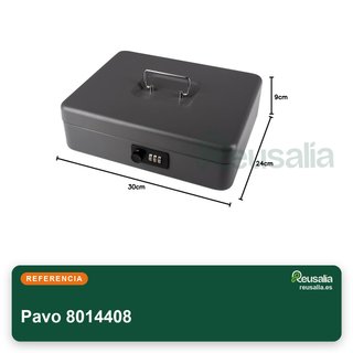 Pavo 8014408 caja fuerte acero gris