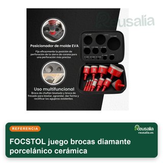 FOCSTOL juego brocas diamante porcelánico cerámica