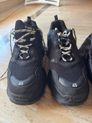 Zapatillas Balenciaga Triple S Negras Talla 45