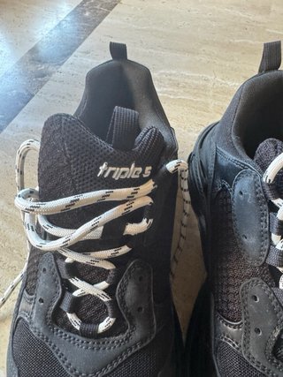 Zapatillas Balenciaga Triple S Negras Talla 45