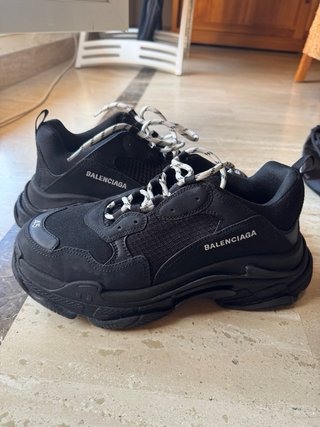 Zapatillas Balenciaga Triple S Negras Talla 45