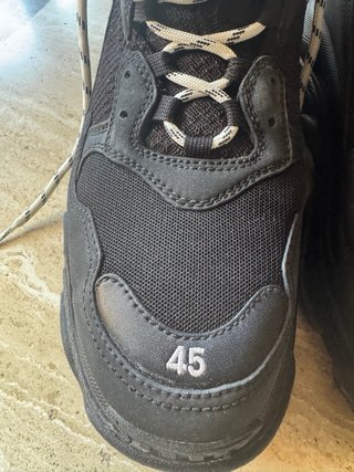 Zapatillas Balenciaga Triple S Negras Talla 45