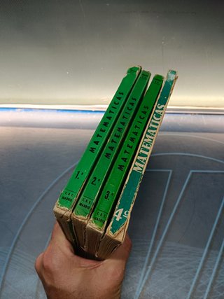 4 libros, MATEMÁTICAS. 1º,2º,3º y 4º curso E.P. JESÚS SESMA, BIBLIOGRÁFICA ESPAÑOLA 1969