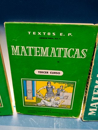 4 libros, MATEMÁTICAS. 1º,2º,3º y 4º curso E.P. JESÚS SESMA, BIBLIOGRÁFICA ESPAÑOLA 1969