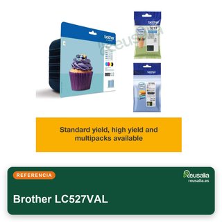 Brother LC527VAL cartuchos tinta alta calidad