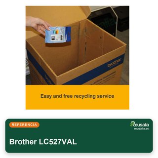 Brother LC527VAL cartuchos tinta alta calidad