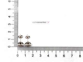 pendientes oro 18k con piedra con circonita