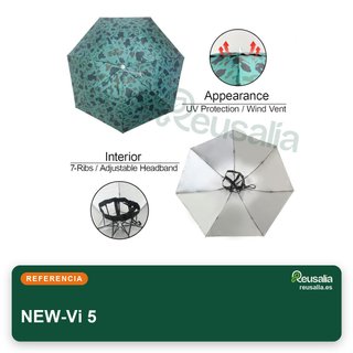 NEW-Vi sombrero paraguas plegable 95cm